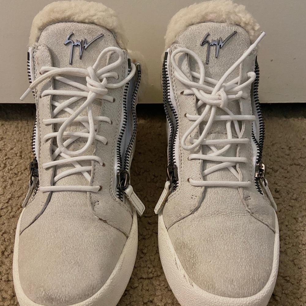 Giuseppe Zanotti Fur Sneakers